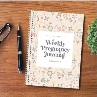 A5 pregnancy weekly diary notebook with pregnancy tracking pages