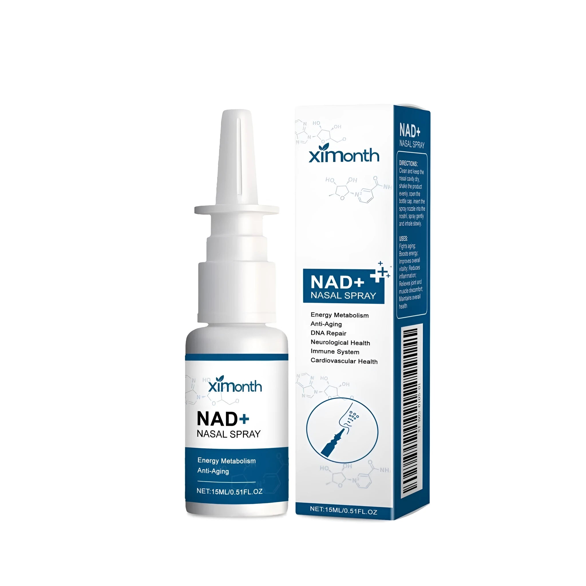 15ml bottle of calendula and mint herbal nasal spray with spray pump top