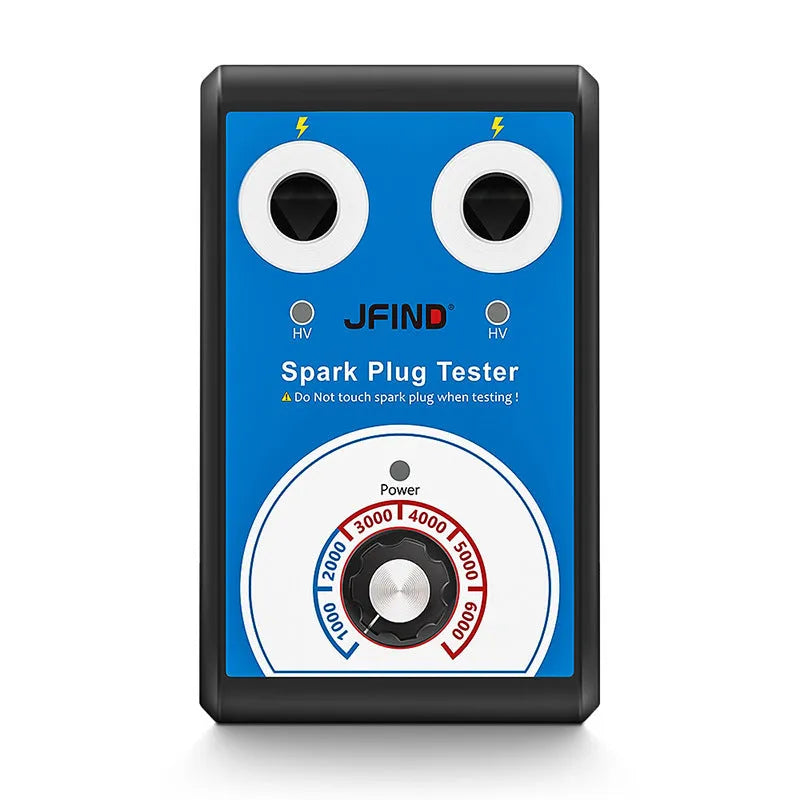 Car spark plug tester detector with double hole plug connection for ignition system diagnostics