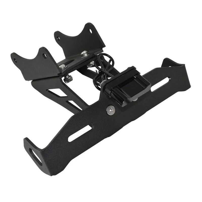Black aluminium alloy short tail licence plate holder for Honda motorcycle
