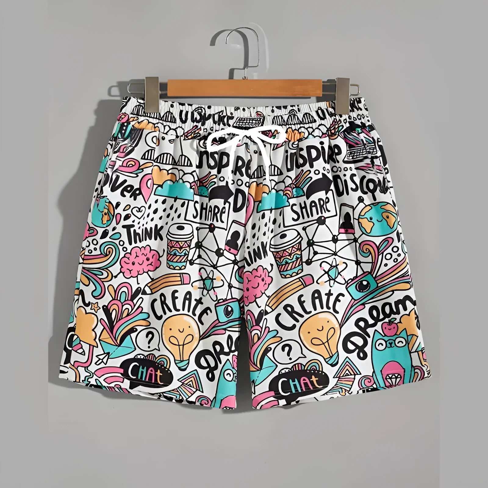 Men's loose fit polyester beach shorts in multiple colours available up to size 5XL