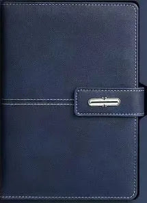 A5 PU leather notebook with wood-free paper in multiple colour options including black, red, green, blue and orange