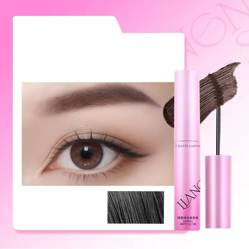 Eyebrow cream in four shades: coconut palm milk coffee, raw latte, coffee pink latte, and can be born