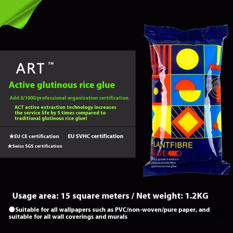 Three rolls of glue E glutinous rice wallpaper adhesive with formaldehyde-free environmental protection formulation