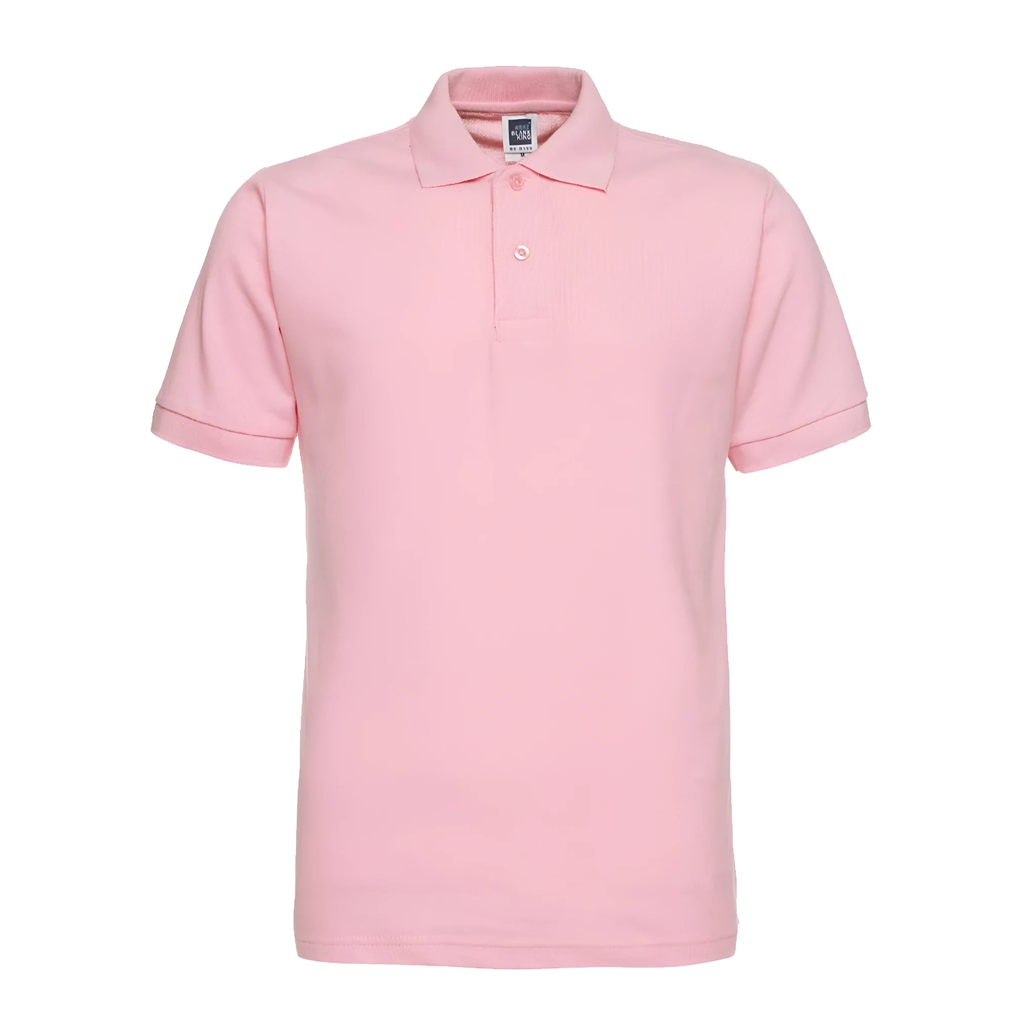 Loose fit short sleeve polo shirt with lapel collar in solid colour options