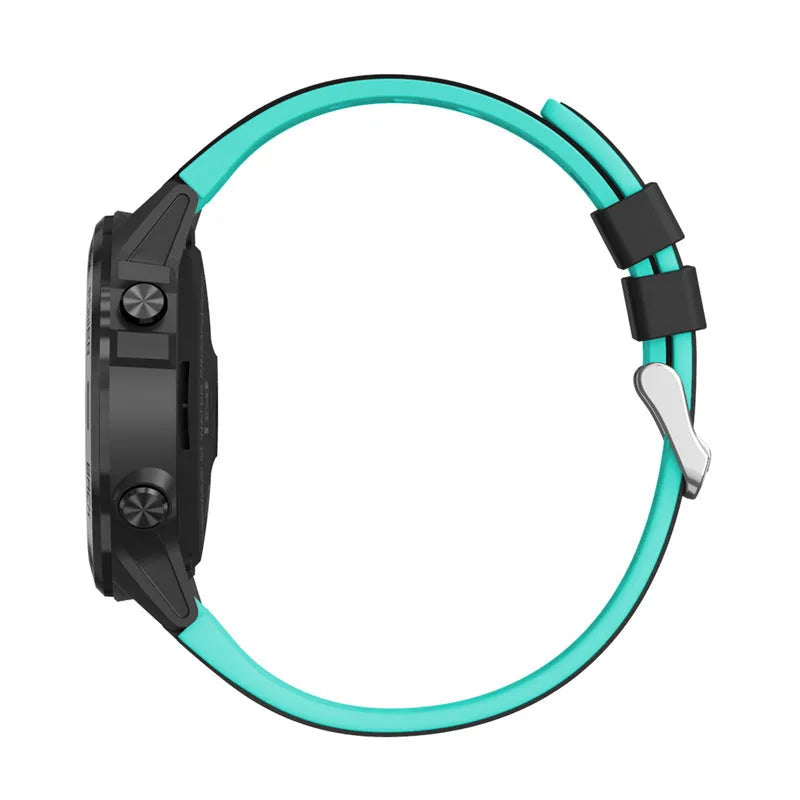 Simple outdoor sports smart watch with 1.3 inch touch screen and silicone strap in blue black silver grey green colours
