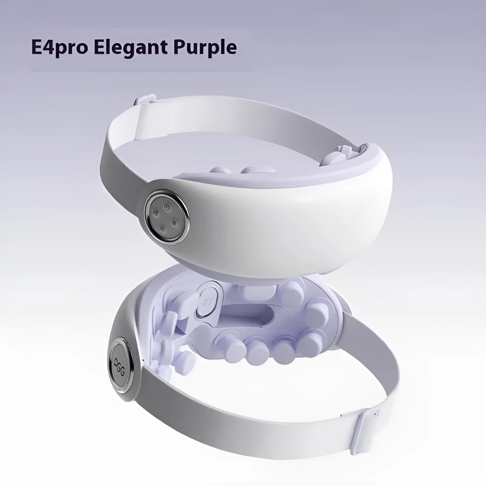 Purplish gray Bluetooth rechargeable steam eye moisturising instrument for hot compress massage.