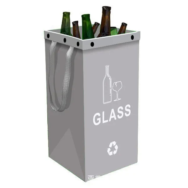 Blue reusable waterproof 40-litre PP plastic storage bag for recycling and waste sorting.