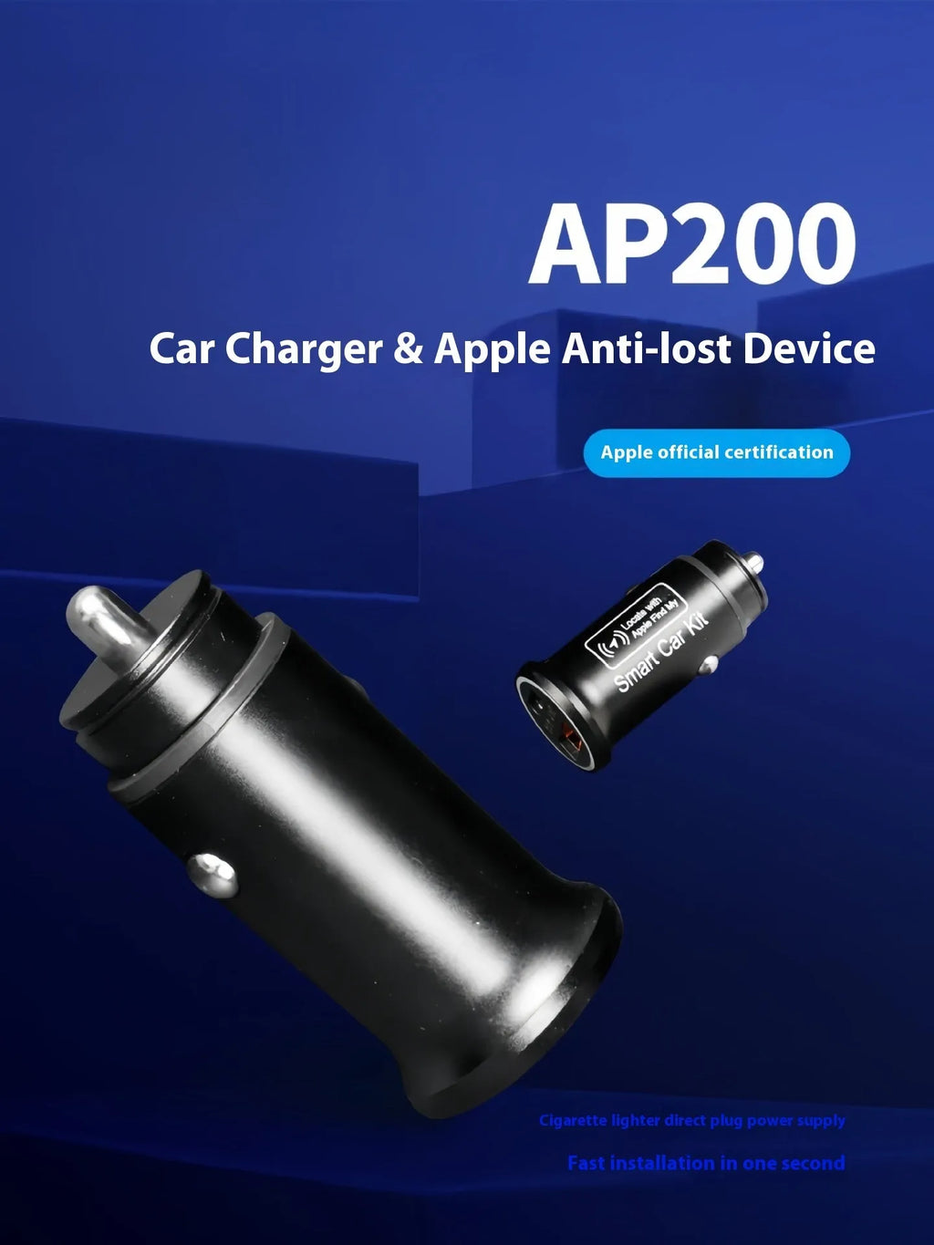 Black ABS plastic car charger GPS locator instrument for vehicle tracking