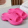 Super thick-soled EVA slippers for women in white black rose red colours