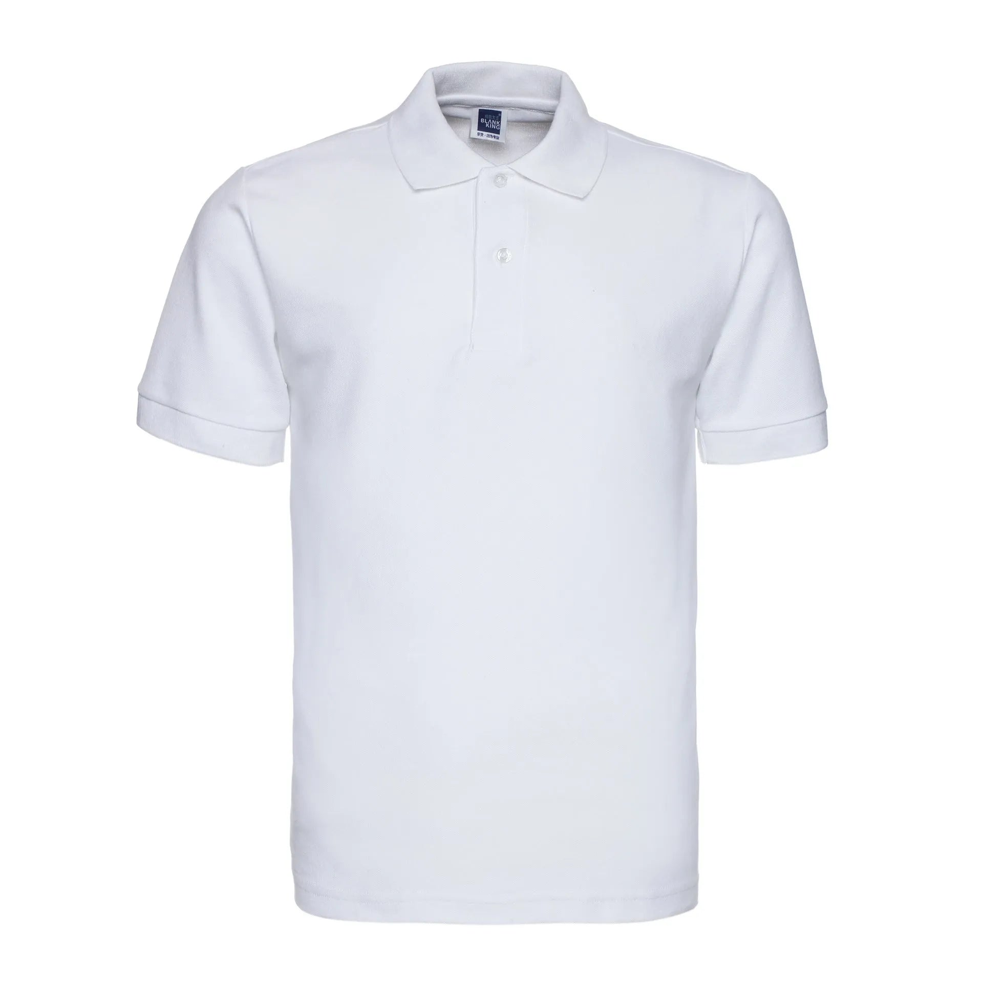 Loose fit short sleeve polo shirt with lapel collar in solid colour options