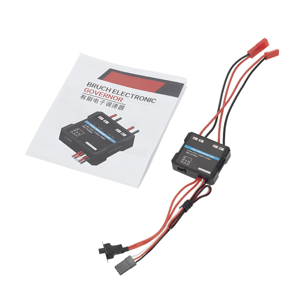 G500 colour 40A mini brushed electric speed controller for 1/16 and 1/18 scale RC models