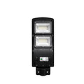 Integrated solar street light with LED illumination for outdoor household and garden use