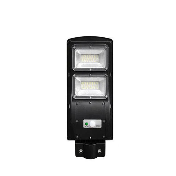 Integrated solar street light with LED illumination for outdoor household and garden use