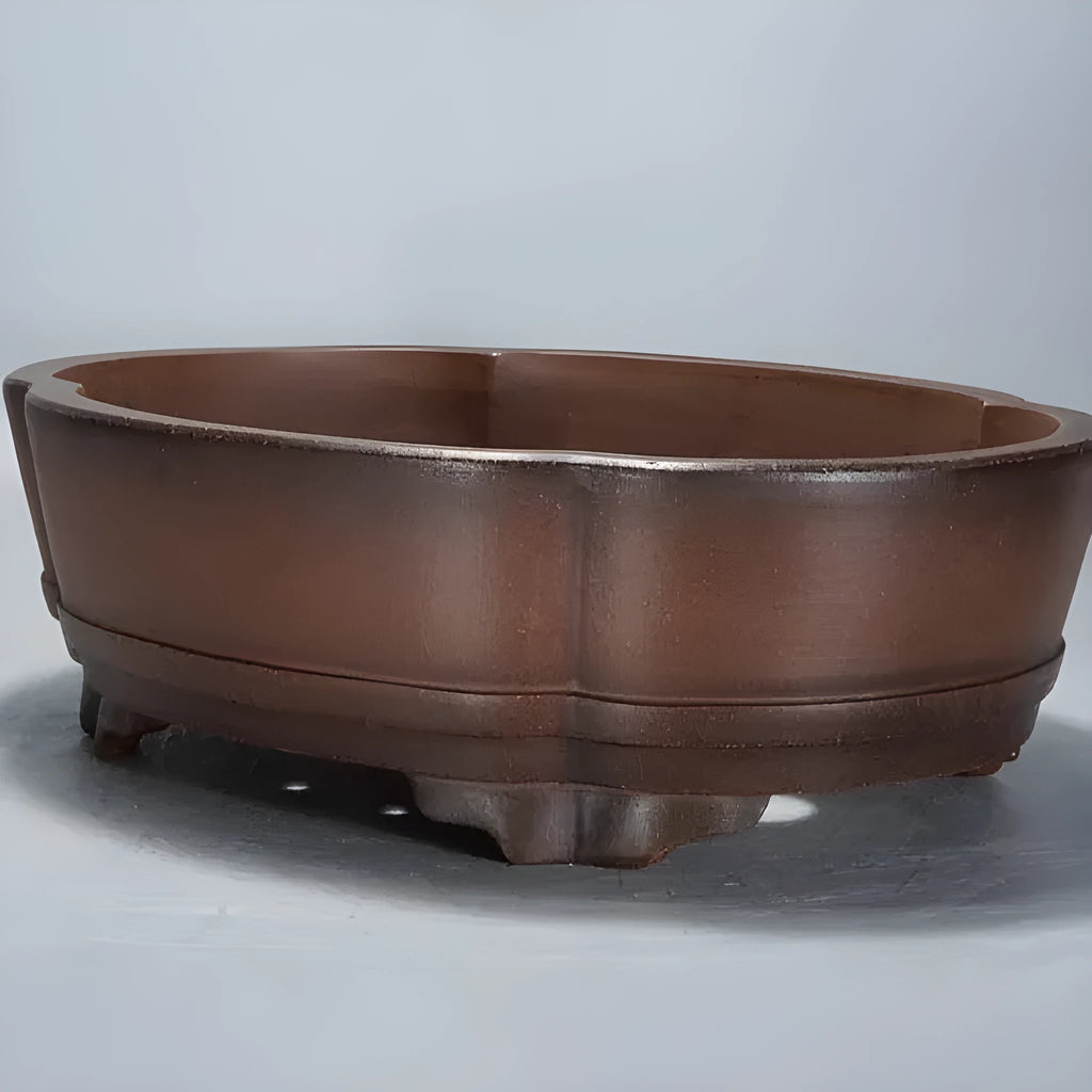 Classical style purple clay bonsai pot measuring 50cm by 39cm