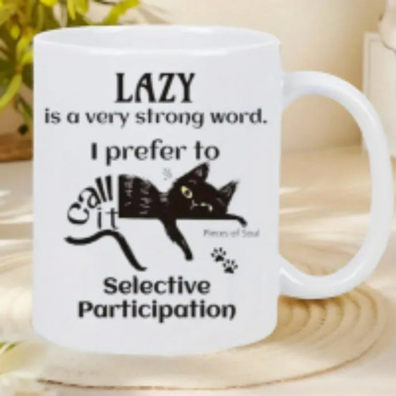 11oz ceramic cup with creative thermal transfer picture style design