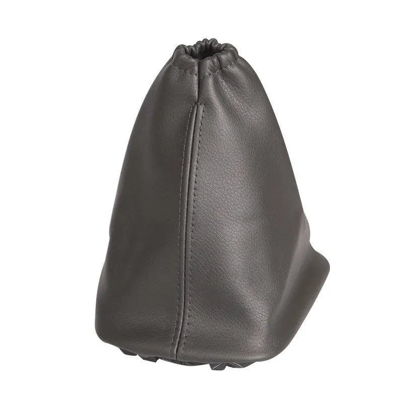 Black leather car shift lever dirt-proof cover for Toyota Corolla