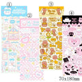 PVC waterproof cartoon-style decorative stickers for notebooks and planners.