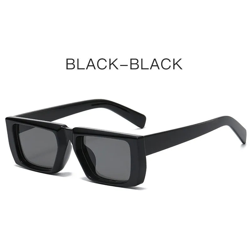 Special-shaped sunglasses with UV400 protection in multiple colour options including black, blue, green and transparent frames