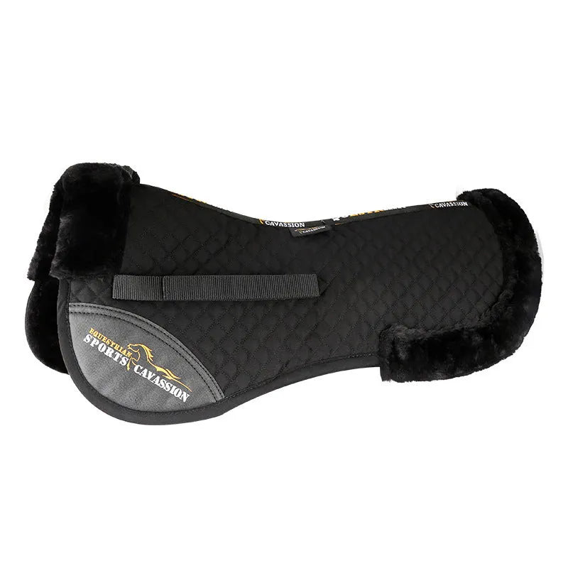 Wool riding saddle pad for equestrian and cycling with waist protection in multiple colours