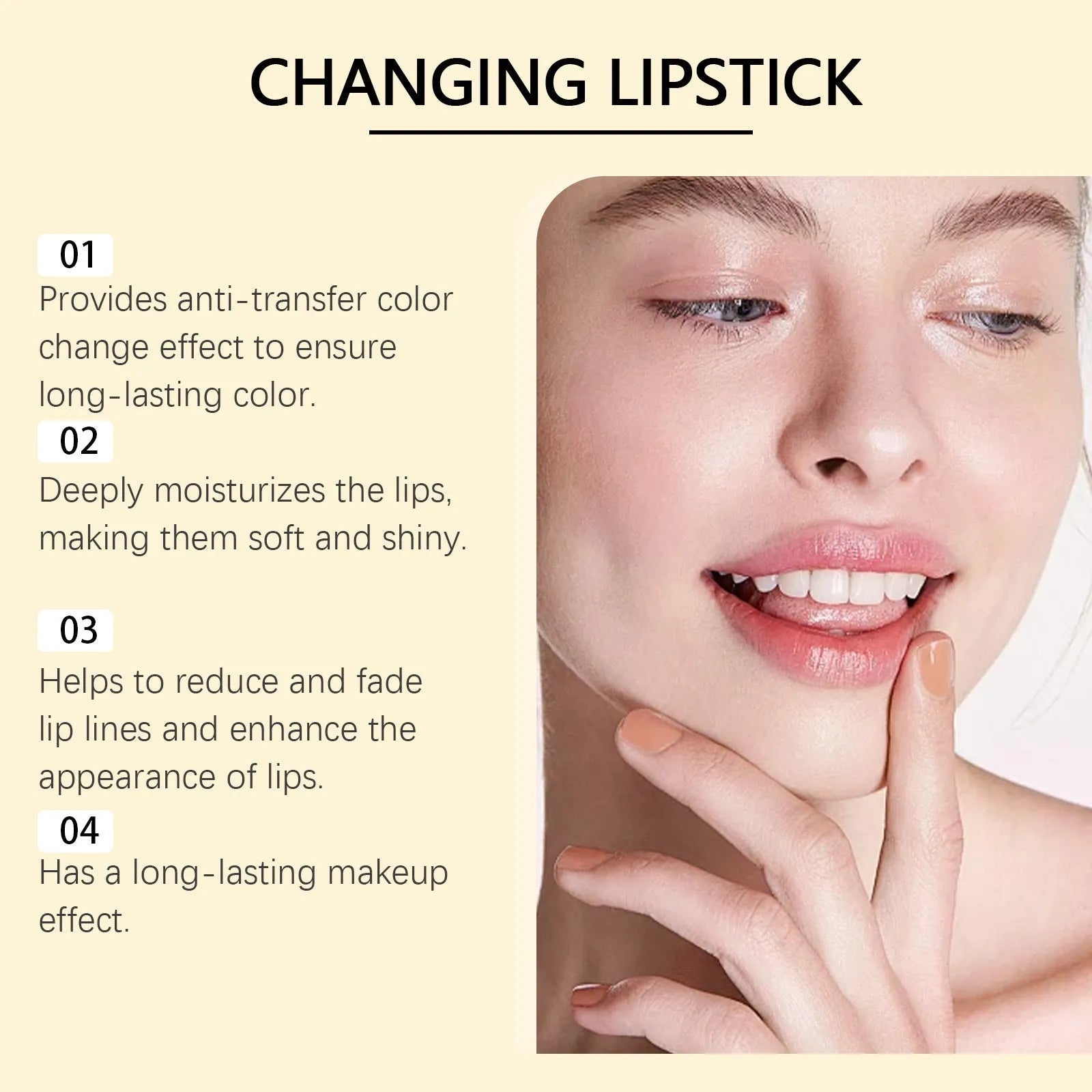 Gold Foil Nourishing Lipstick stick with 3.5g content and hyaluronic acid.