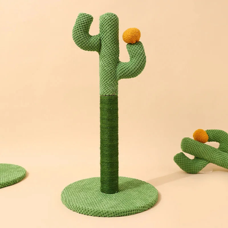 Masson cactus-themed cat scratching post and climbing pole with sisal surface