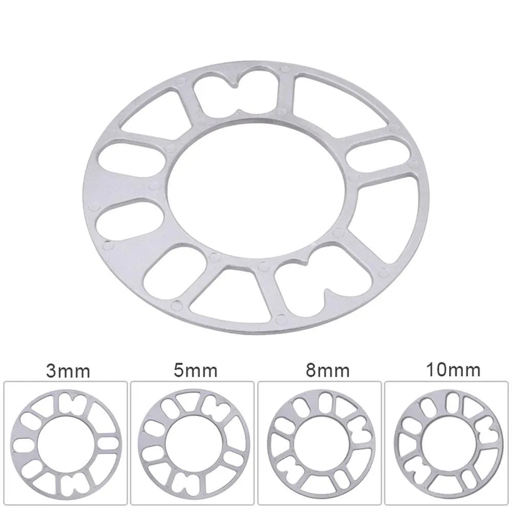 Aluminium hubcentric wheel spacer gasket for car brake caliper clearance