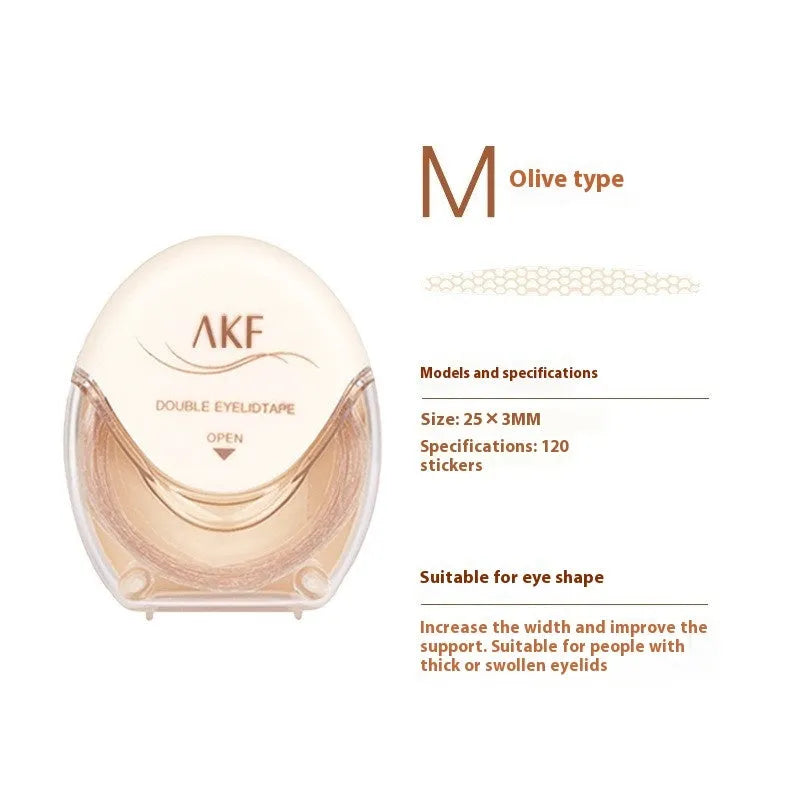 Double eyelid stickers in invisible natural traceless lace design with 120 patches