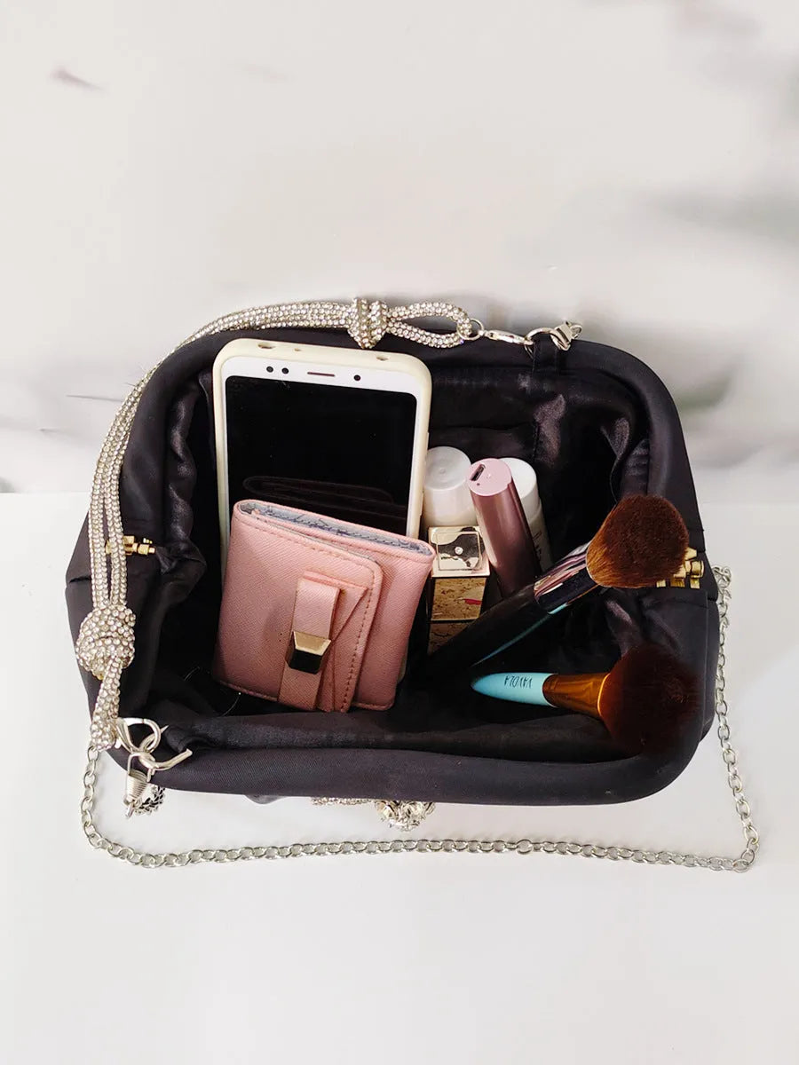 Women's large-capacity shoulder messenger bag in soft polyester with fresh sweet styling and interior document pocket