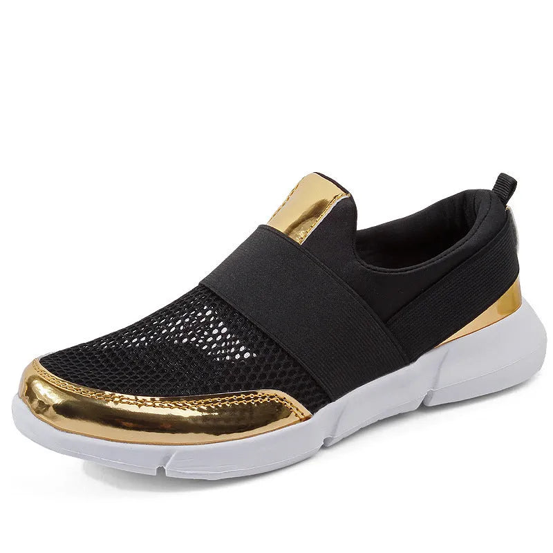 Women's lightweight sneakers with mesh inside material available in blue, black and grey colours