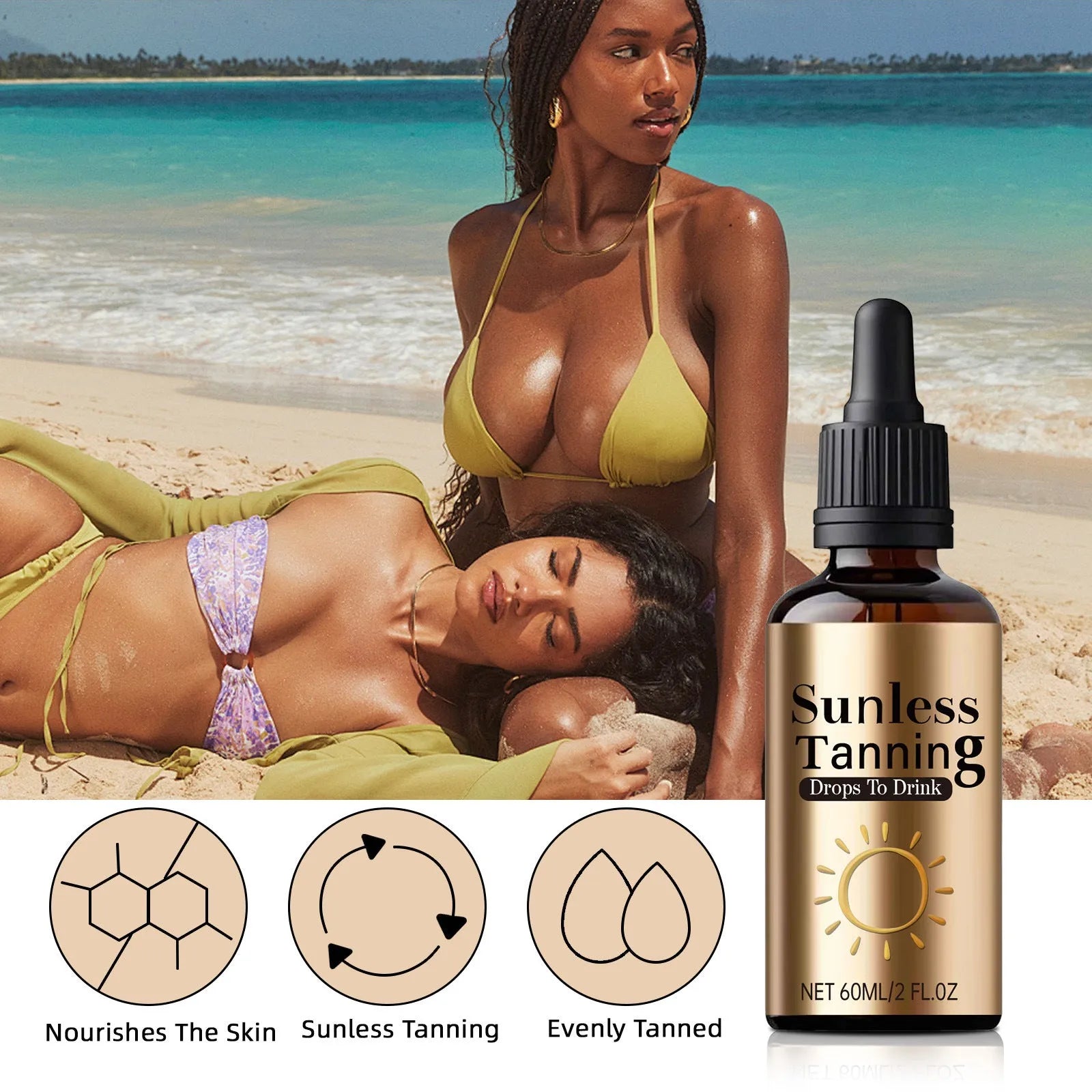 Black aid oral drops 60ml bottle for outdoor and family external treatment applications