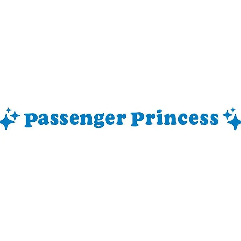 Passenger princess rearview mirror decorative sticker in 12.5cm diameter with eight colour options