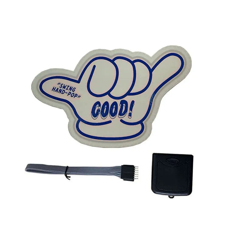 Luminous wall stickers with battery driver showing various text designs in illuminated state