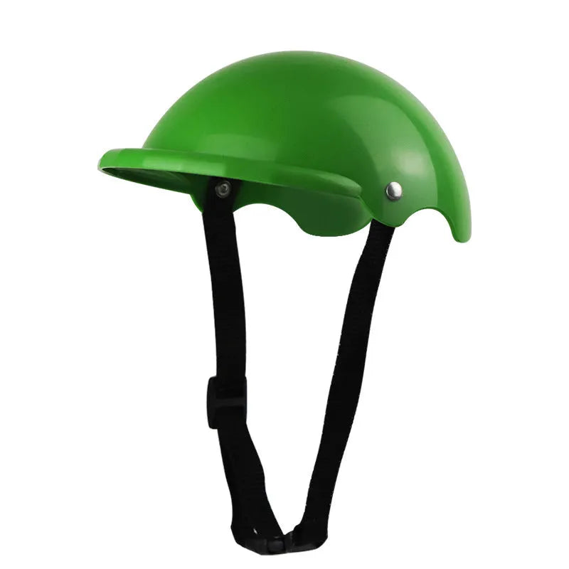 Small size S plastic pet safety helmet in pink, black, yellow or green colours for motorcycle use