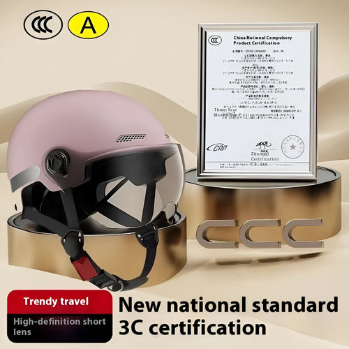 3C certified electric motorcycle helmet with sun visor in multiple colour options