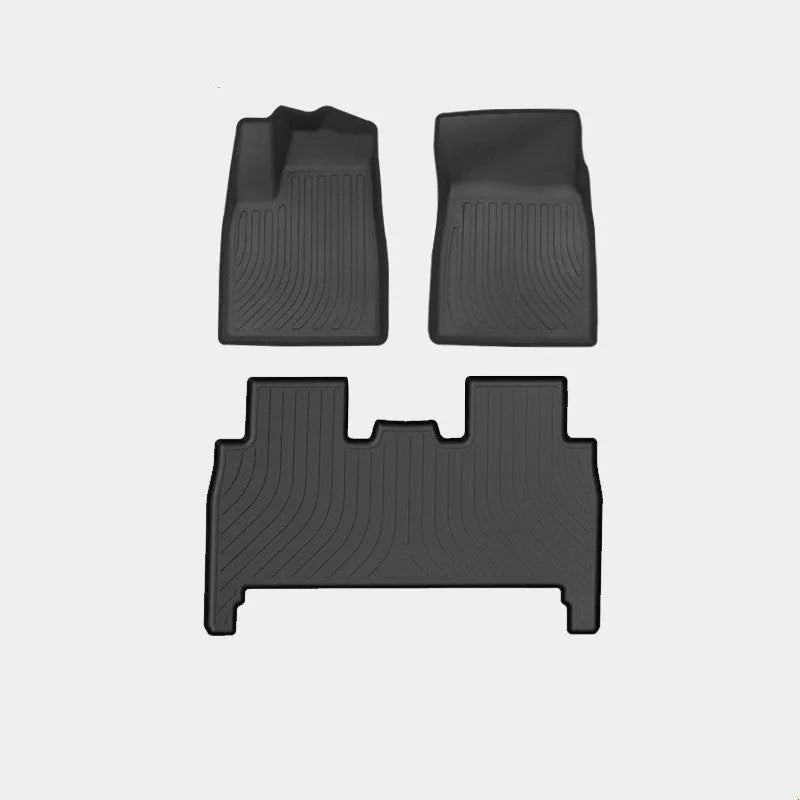 Tesla Model X waterproof rubber floor mats and boot liner for left-hand drive vehicles