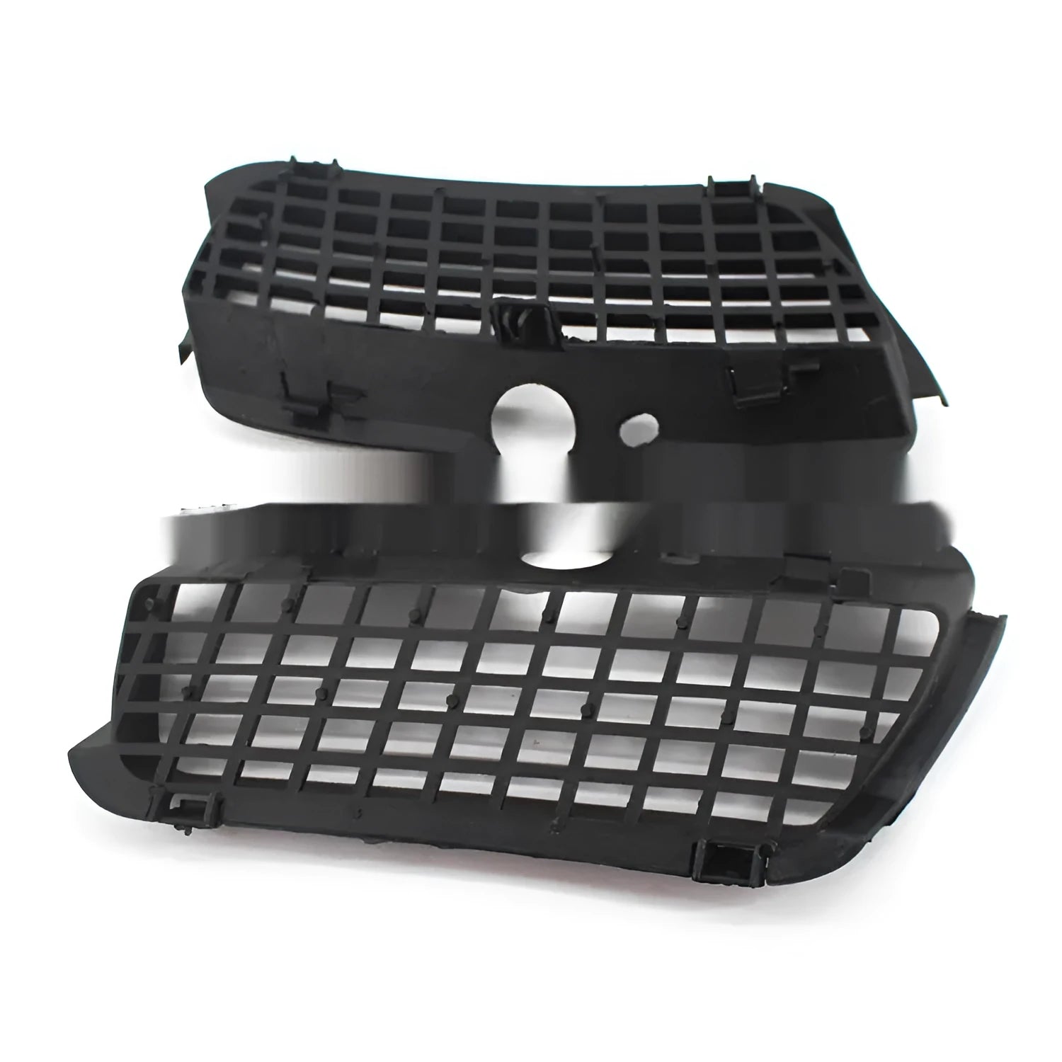 Black ABS plastic Volkswagen Golf 3 front bumper fog light covers pair for lower grille replacement