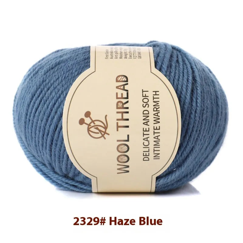 Hand knitting wool yarn for baby projects in various colours with 10 needle size specification