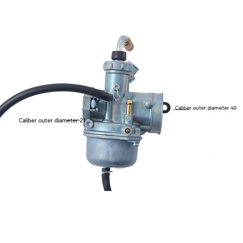 Ba Jia PE26 motorcycle carburetor assembly with flat suction plunger structure and standard installation hole