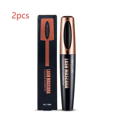 Black waterproof curling mascara with sweat-proof smudge-resistant formula in packaging