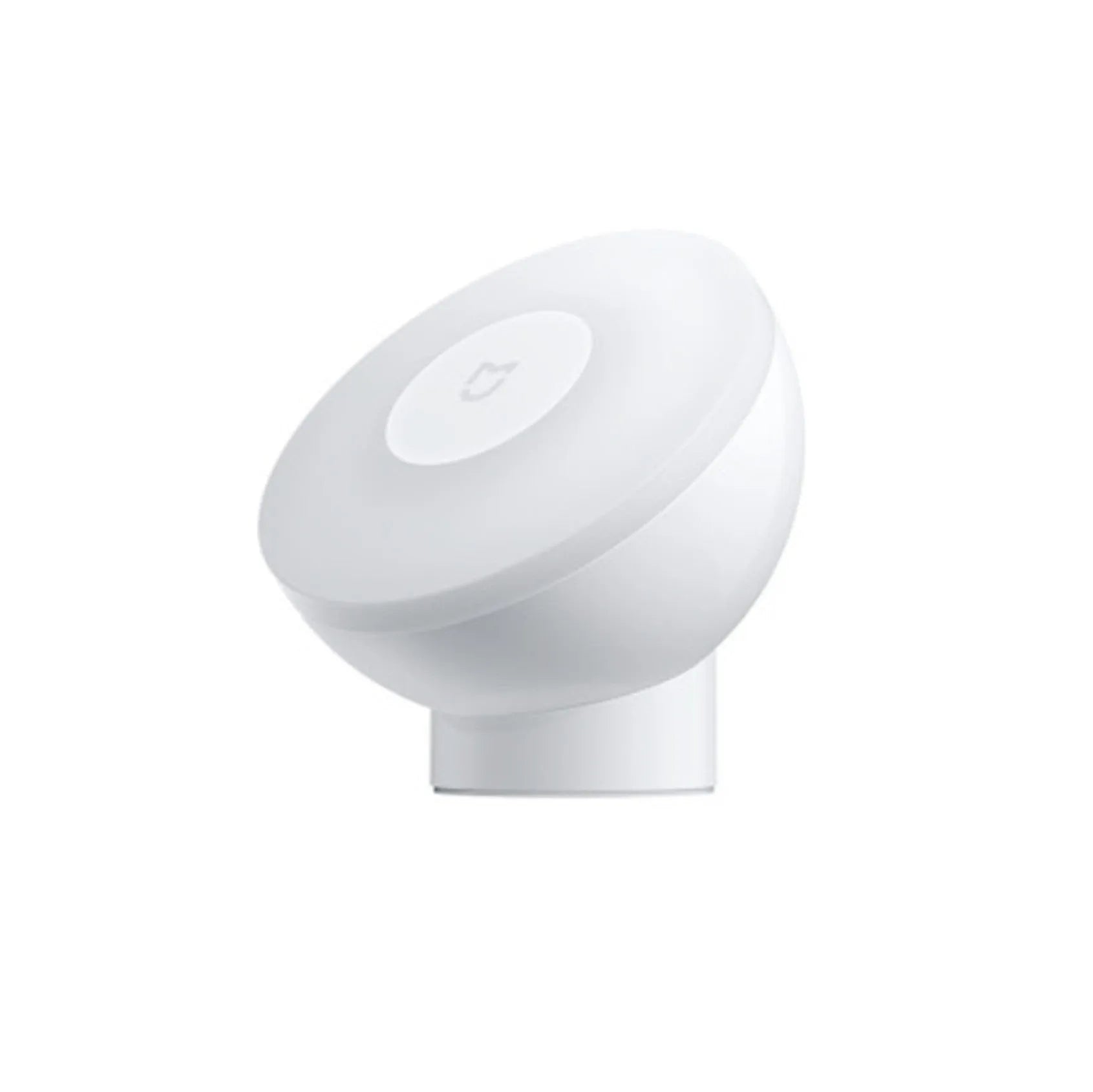 White Mijia Night Light 2 Bluetooth lamp with PC shade and inductive sensor on bedside table