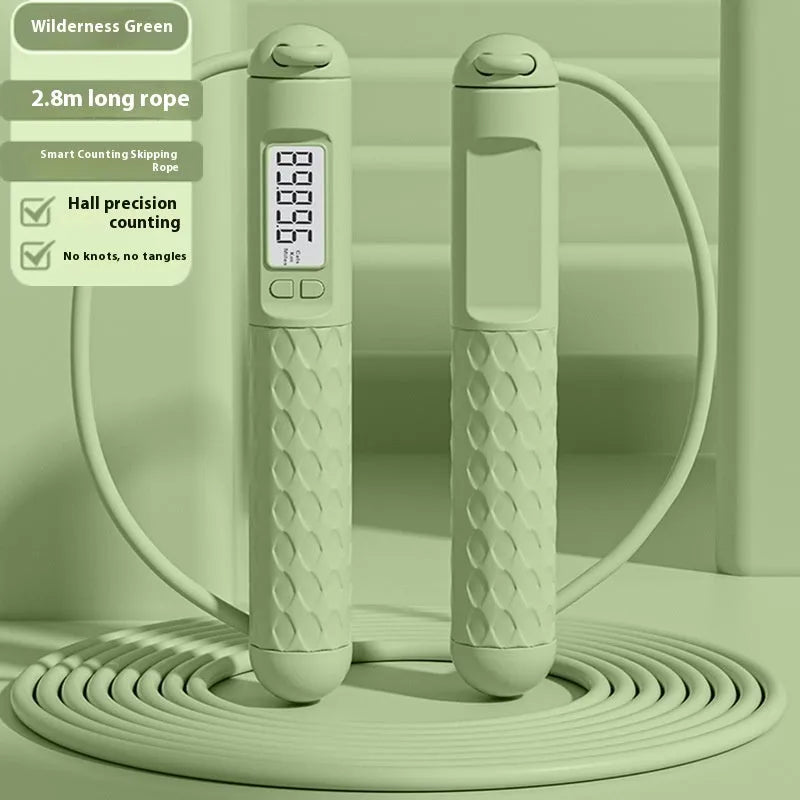 Skipping rope with ball bearings and ABS handles in multiple cord colour options for fitness training