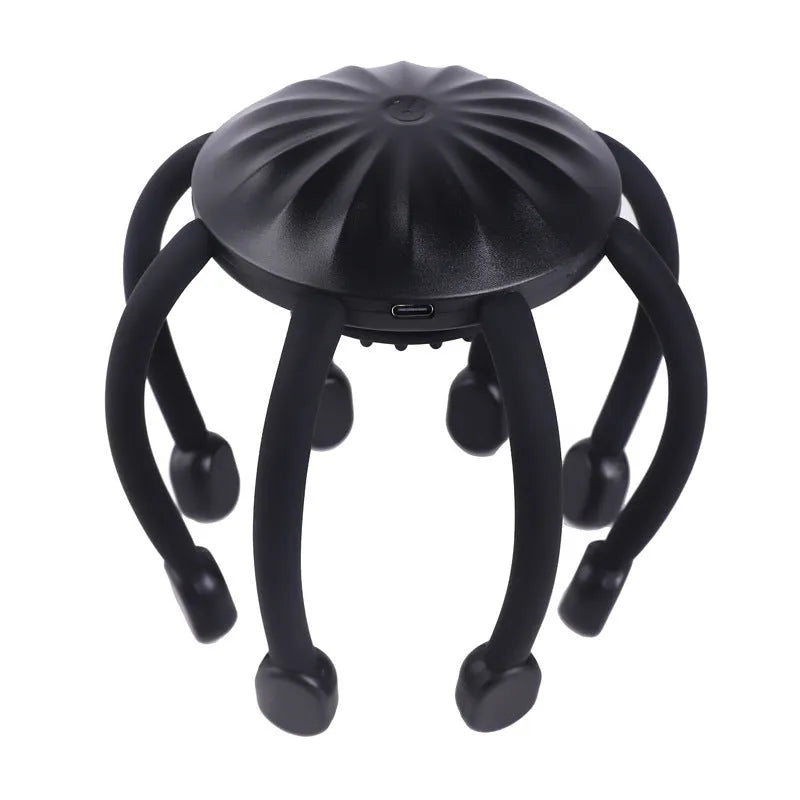 USB electric head massager with multiple vibrating claws for scalp relaxation
