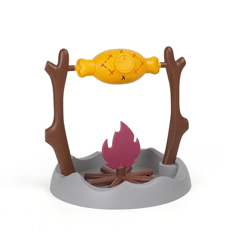 Barbecue-style tumbling cat treat feeder with dimensions 30x30x29cm