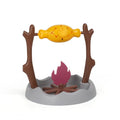 Barbecue-style tumbling cat treat feeder with dimensions 30x30x29cm