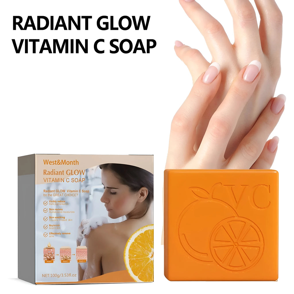 100g whitening vitamin body care soap with kojic acid and botanical extracts