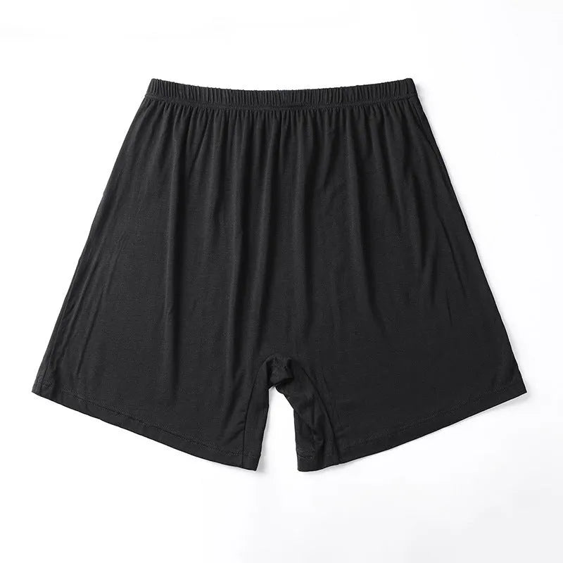 Men's solid colour modal boxer shorts on a white background, showing high-waist design.