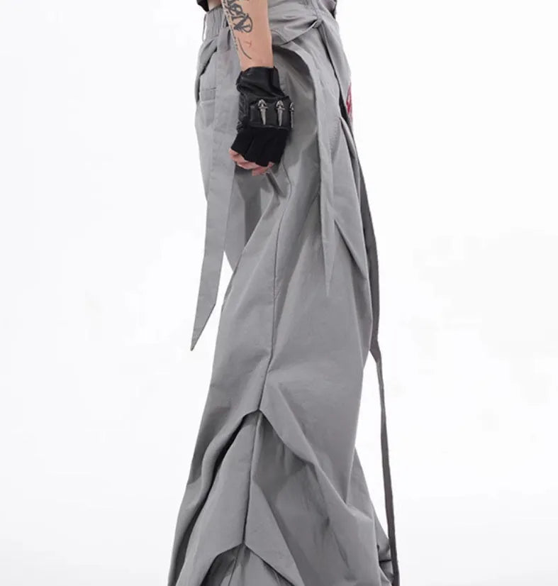 Boys wide-leg trousers in Korean style with solid black colour option