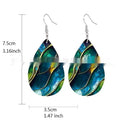 Acrylic flat branch knot drop earrings with personality trendy design in multiple style variations