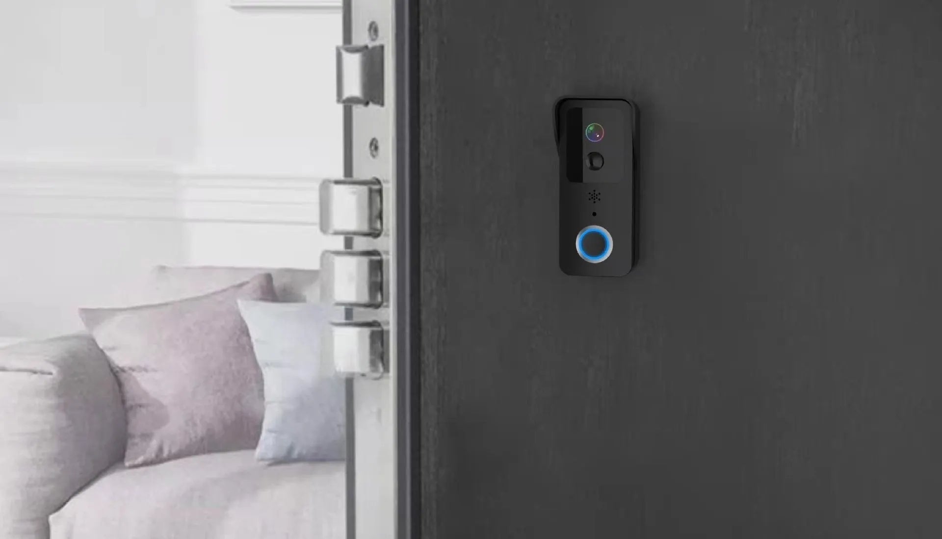 Waterproof visual doorbell with HD camera and intercom for smart home security